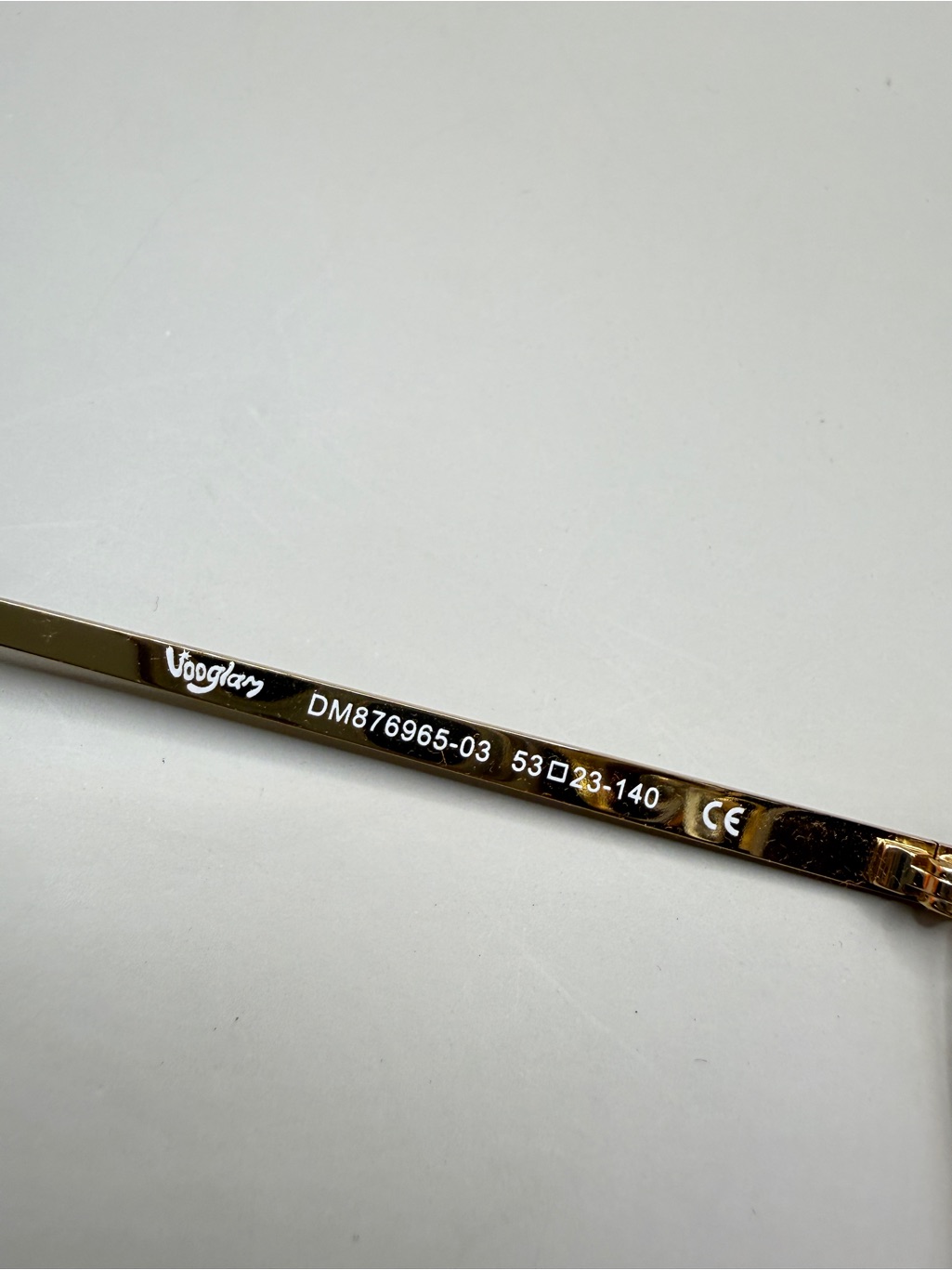 Vooglam Round Gold Metal Frame Glasses, Unknown Prescription — image 7 of 7